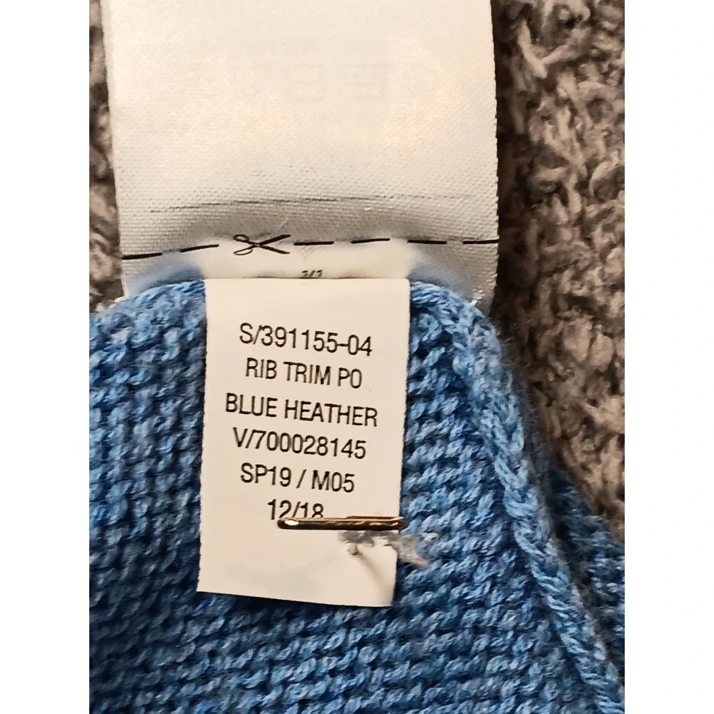 Old Navy Blue Heather Rib Trim Knit‎ Sweater XL Long Sleeve Pullover